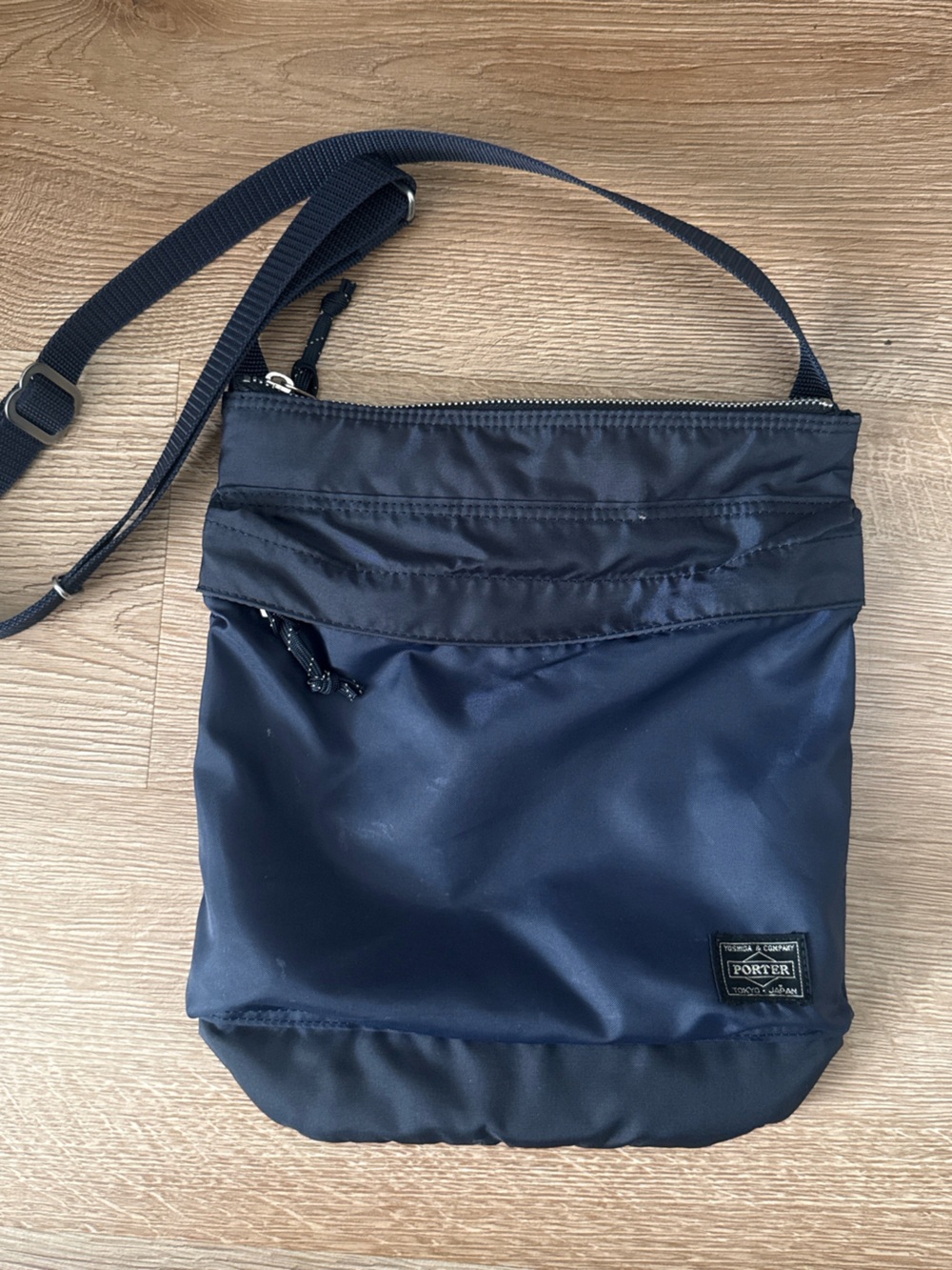 Porter Yoshida Japan Navy Lightweight Crossbody Messenger Bag